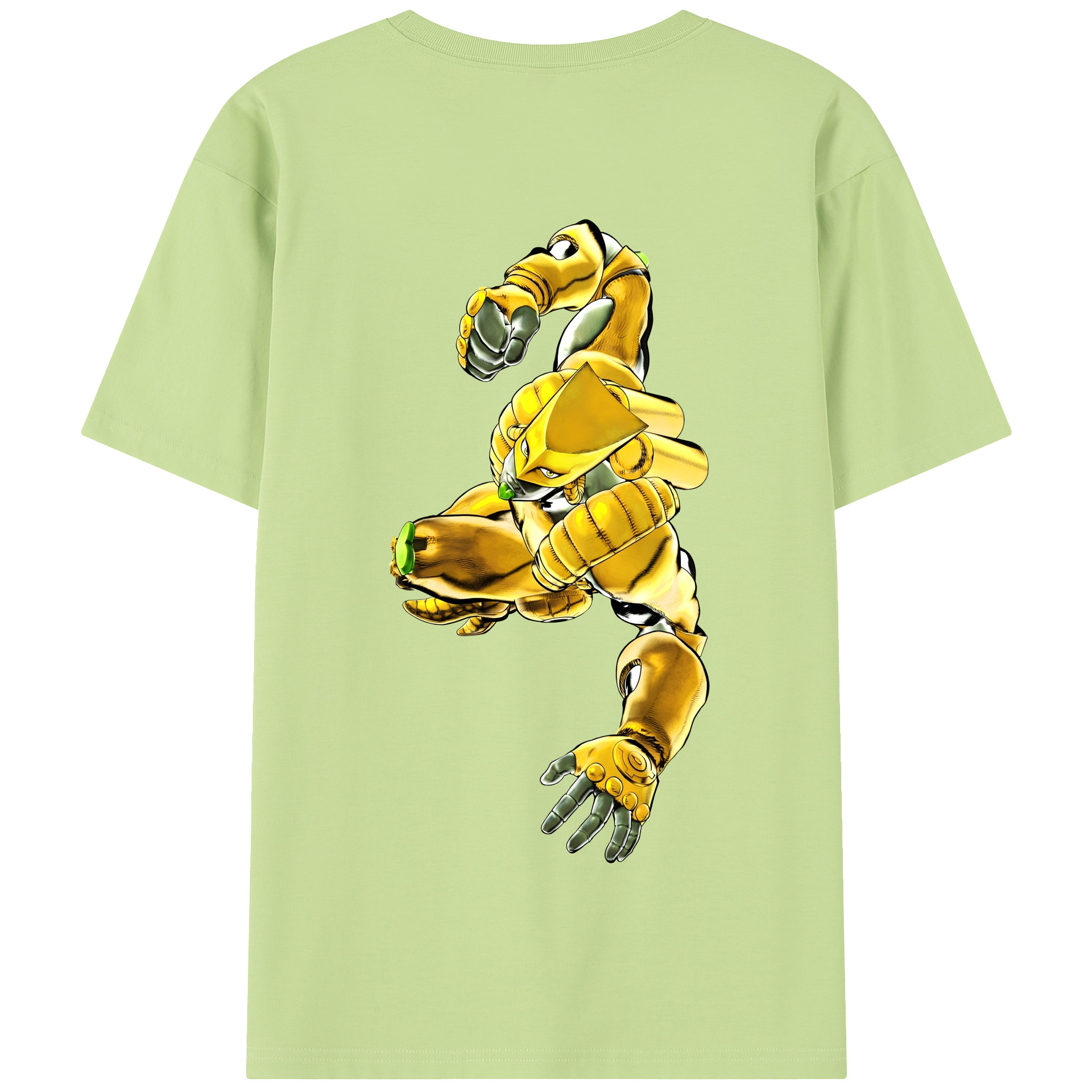（画像用） ジョジョの奇妙な冒険 ディオ?ブランドー JoJo's Bizarre Adventure Dio Brando 綿100％半袖Tシャツ（背面プリント）